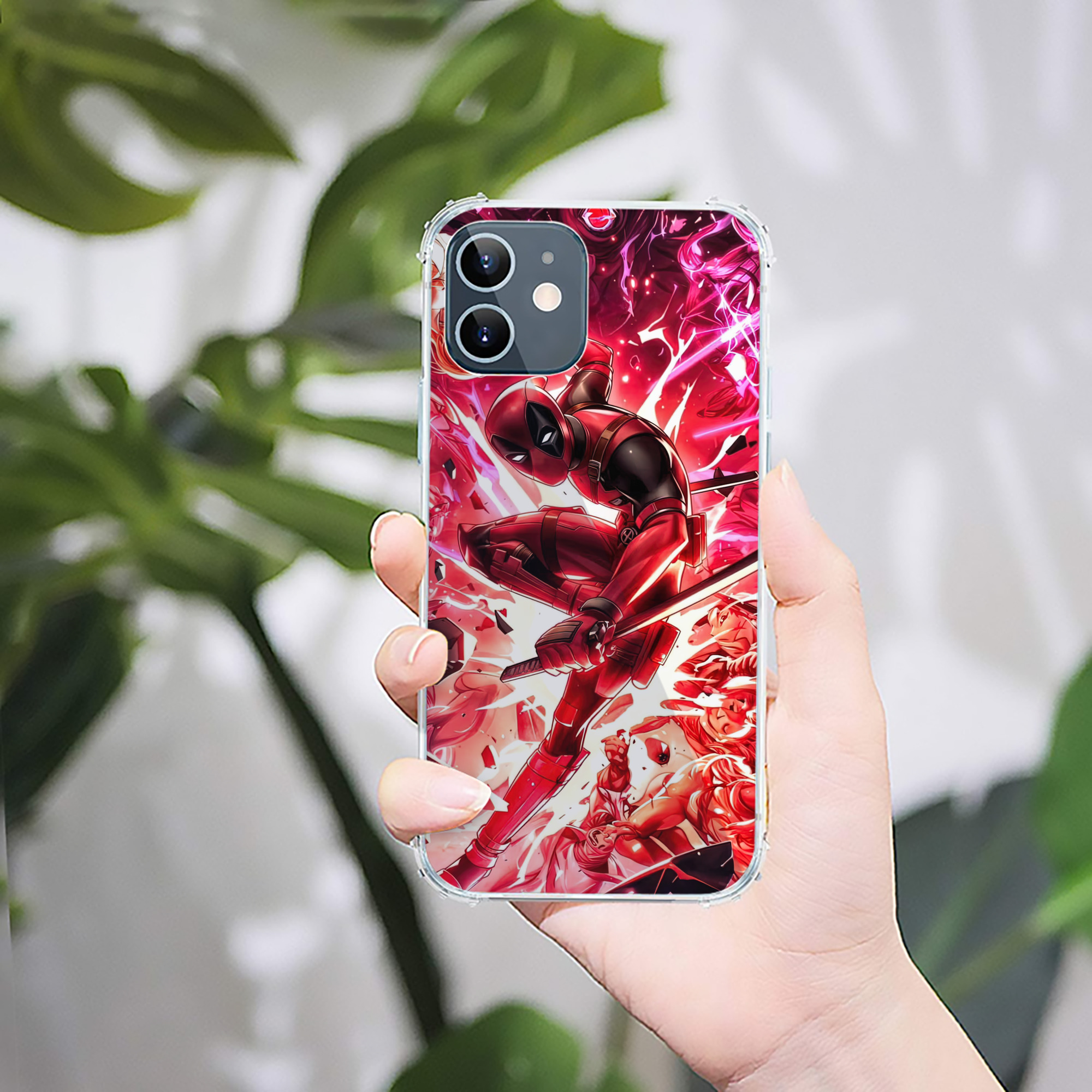 （画像用） Deadpool デッドプール 【iPhone 12シリーズ対応】透明スマホケース（クリアソフトケース）
